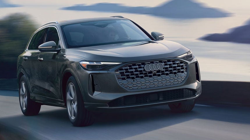 Audi driving on the high way