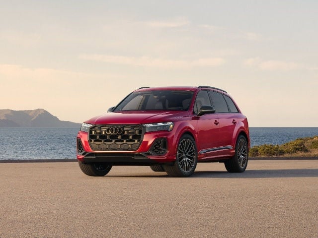 Far shot of Audi SQ7 parked in sunshine