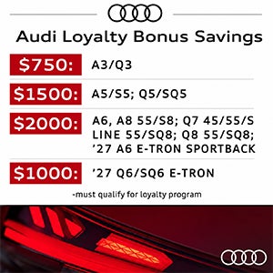 Side view of an Audi vehicle