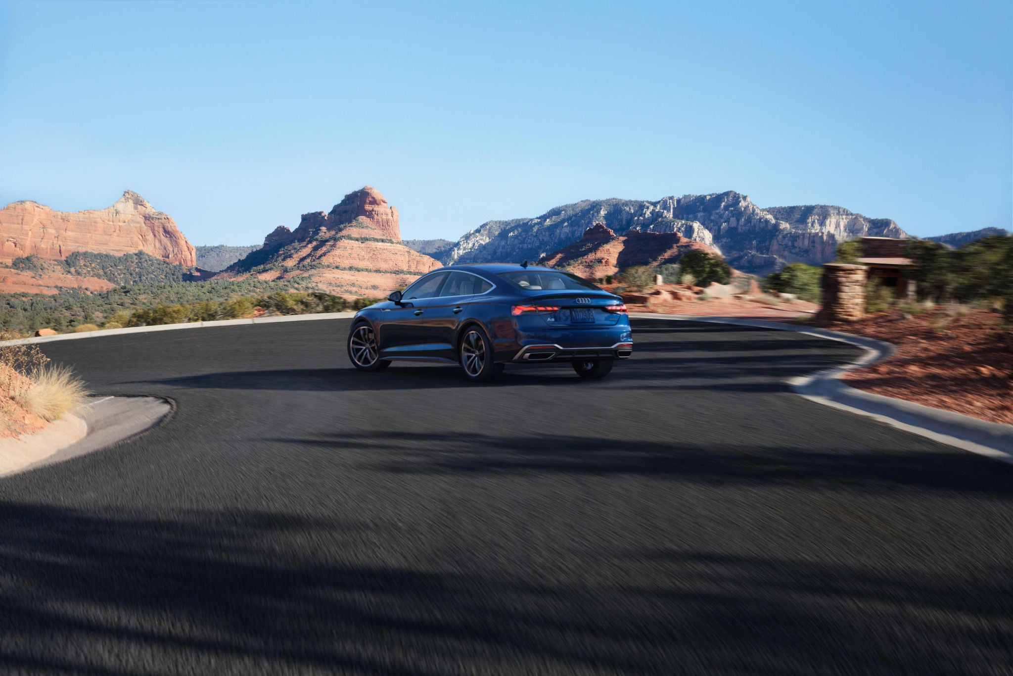 A5 sportback parked.