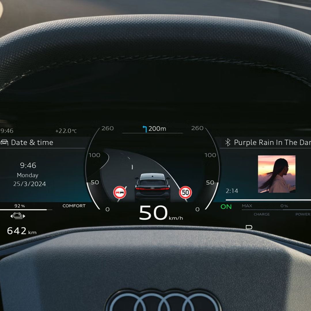 image of the virtual cockpit of the 2026 A6