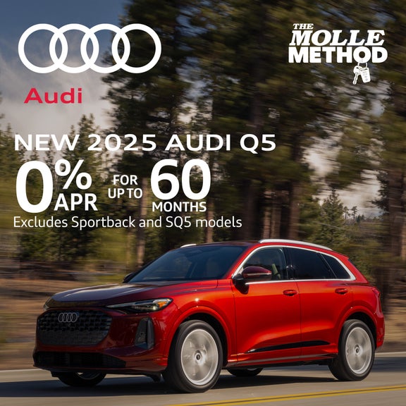 NEW 2025 AUDI Q5 0% APR FOR UP TO 60 MOS Excludes Sportback and SQ5 models