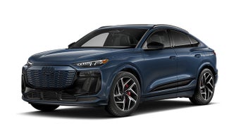 Three-quarter side view of the Audi SQ6 Sportback e-tron.