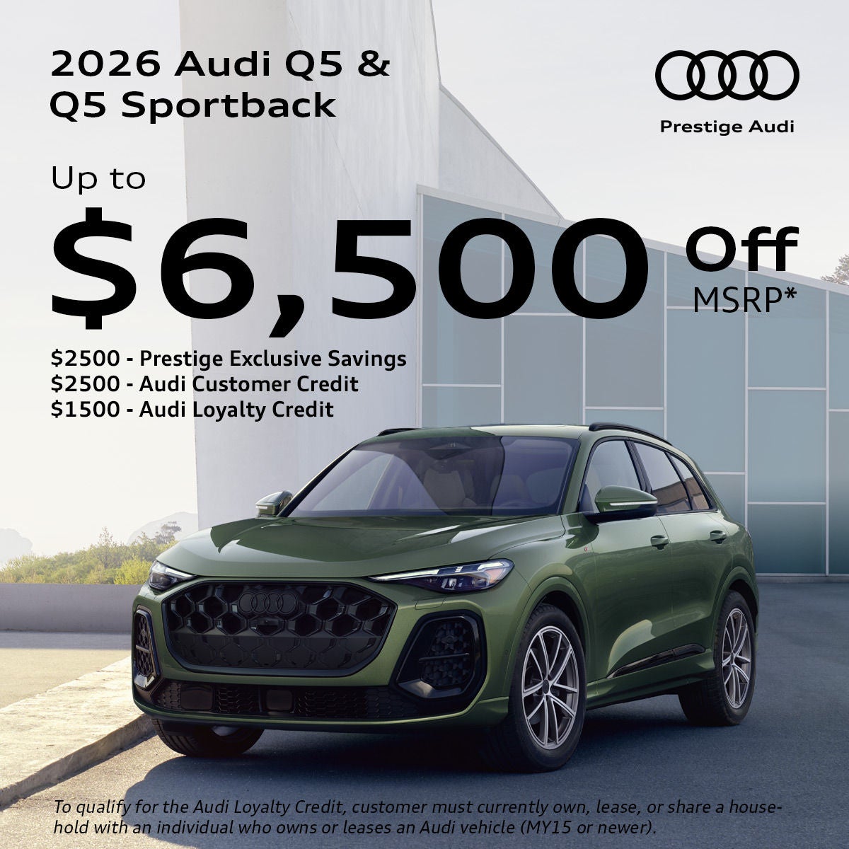 Audi Q5 and Q5 Sportback Discount
