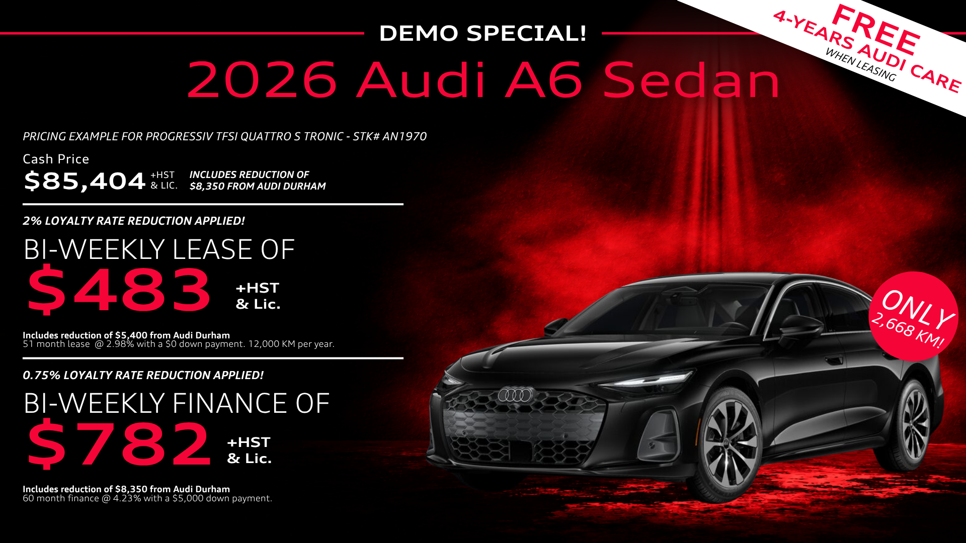 New 2026 Audi A6 - AN1970 