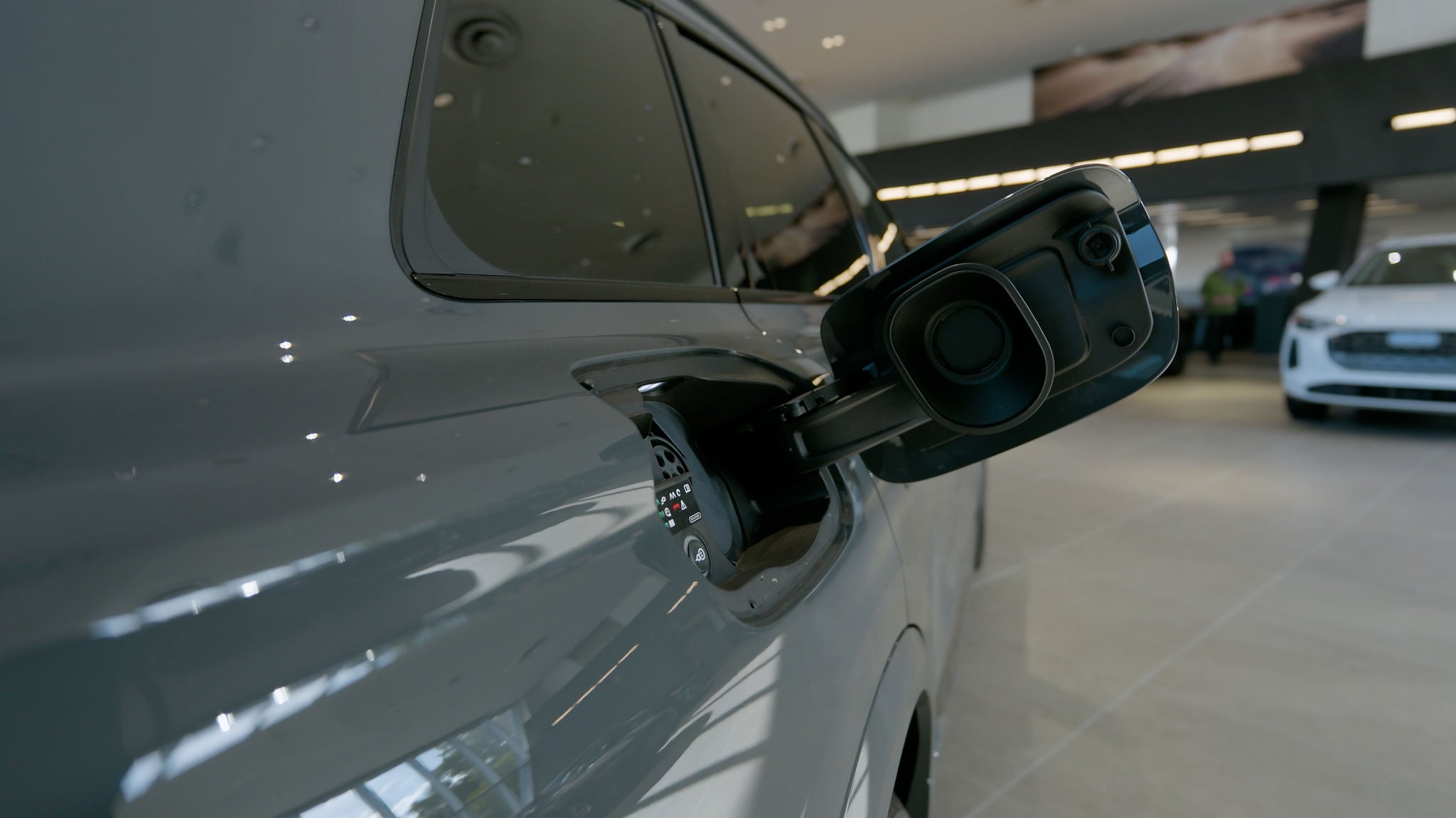 three quarter view for of the etron GT Specials