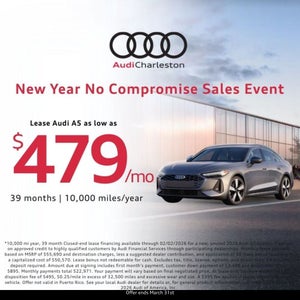 Side view of an Audi A5.