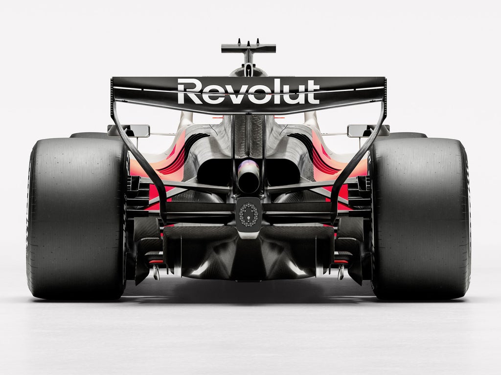 Overhead view looking into the cockpit of the Audi R26 Concept.