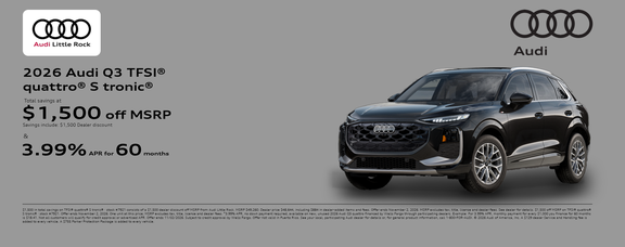2026 Audi Q3 APR Offer In Little Rock, Arkansas