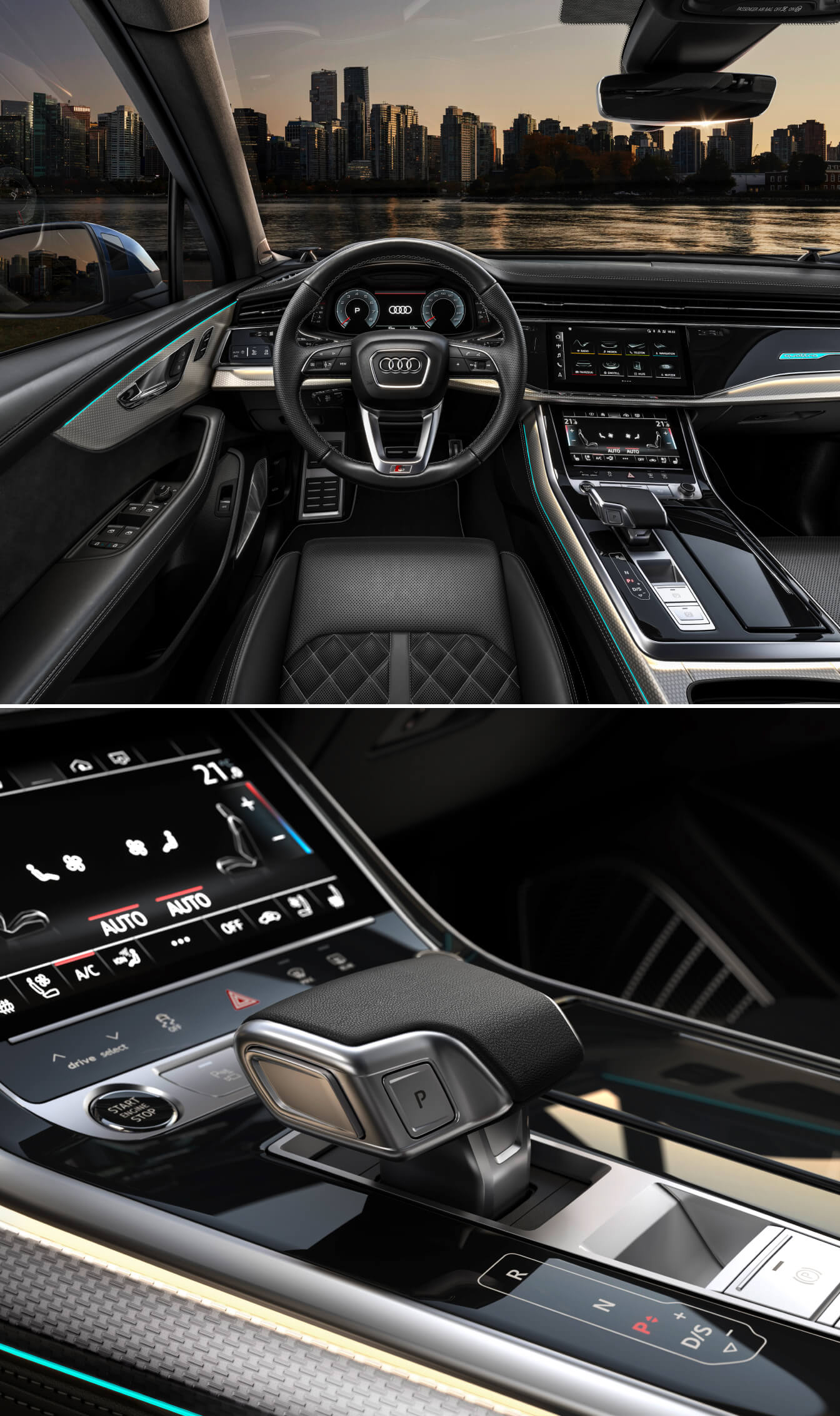 2024 Audi Q7 vs. BMW X5 Interior Tech & Dimensions