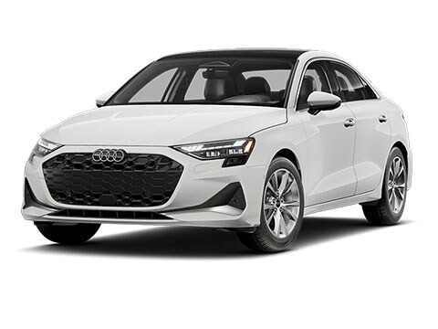 Audi A3 premium trim, white car.
