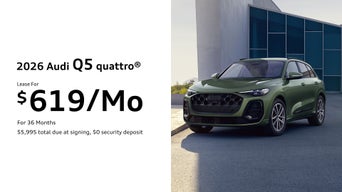 Audi Q5 parked.