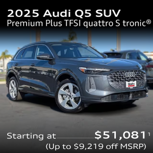 2025 Audi Q5 SUV Premium Plus TFSI quattro S tronic® Starting at $51,081 up to $9,219 off MSRP