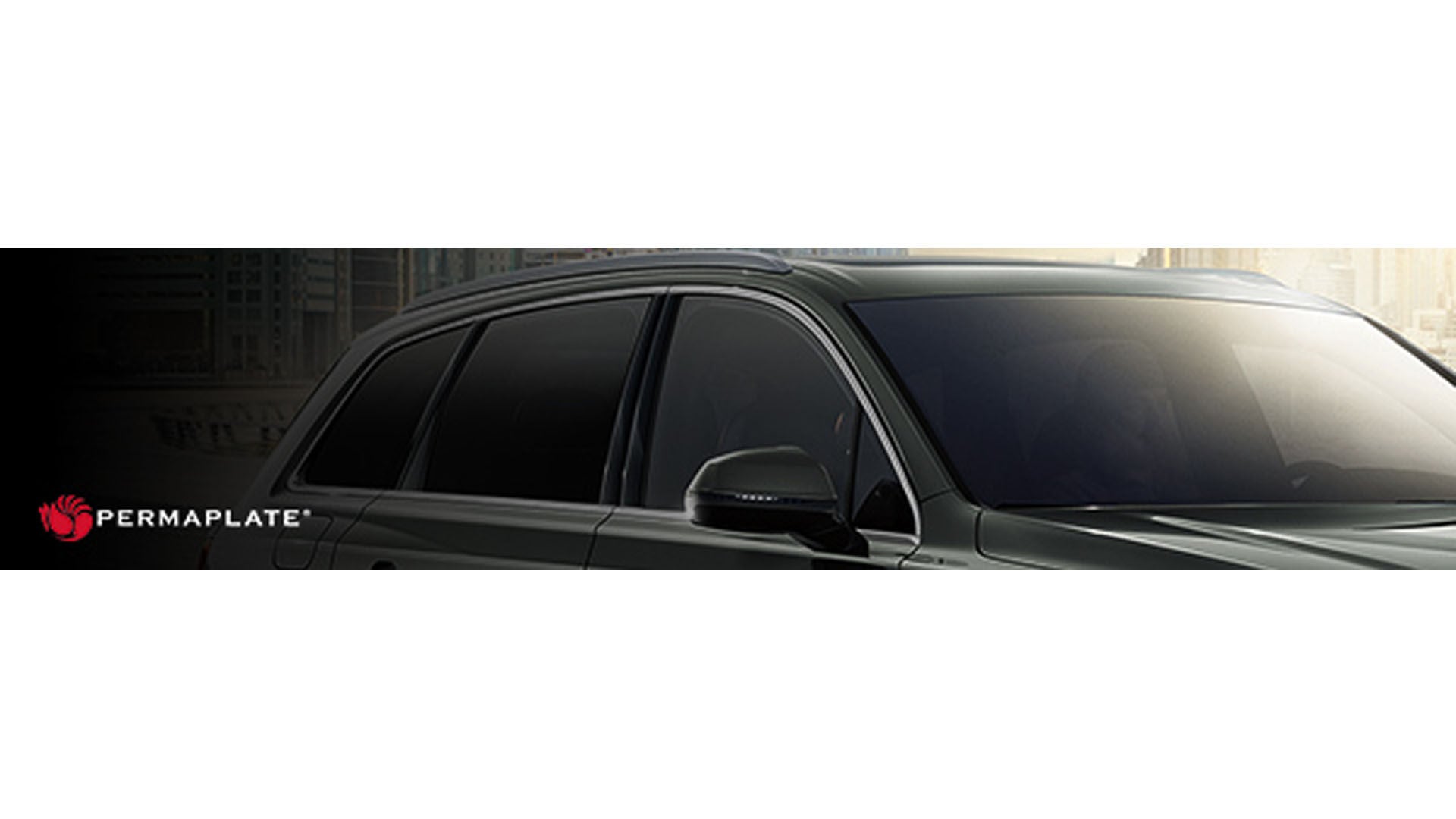 image of car with permaplate premium window tint 