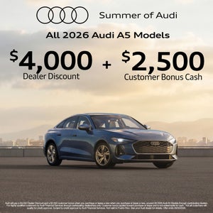 Side and front view of Audi 2026 A5