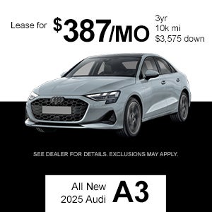 Side view of an Audi A3