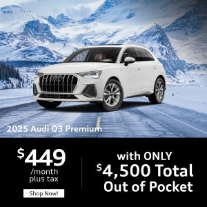 2025 Audi Q3 Lease for $449 per month plus tax at Audi Livermore