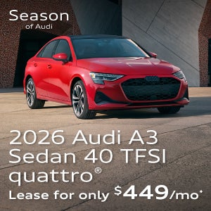 2026 Audi A3 Sedan 40 TFSI quattro ® Lease