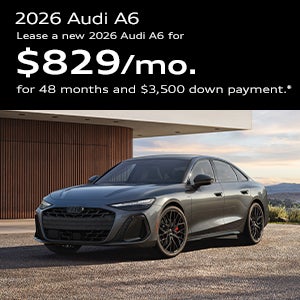 Front view of an Audi A6