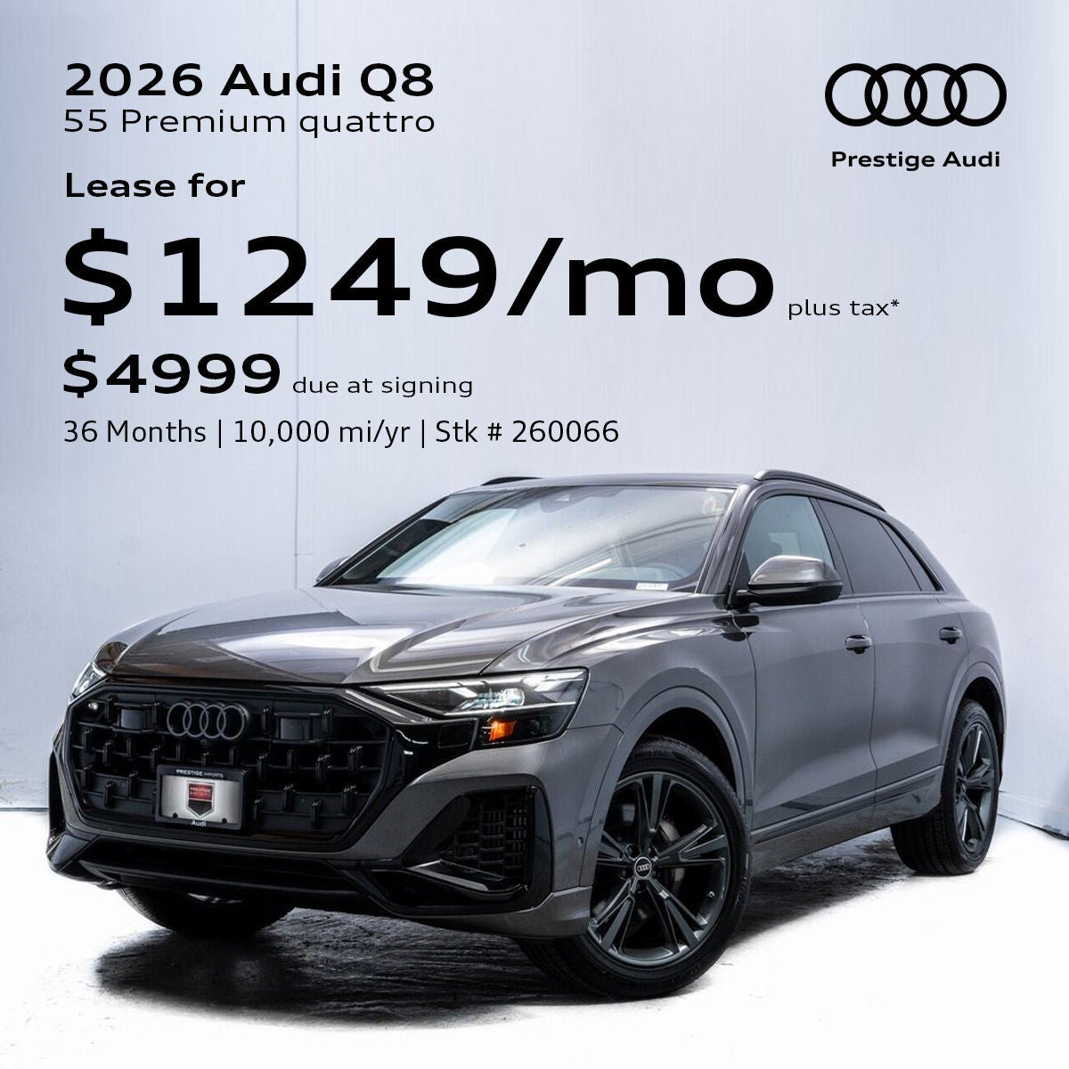 2026 Audi Q8 Lease Offer