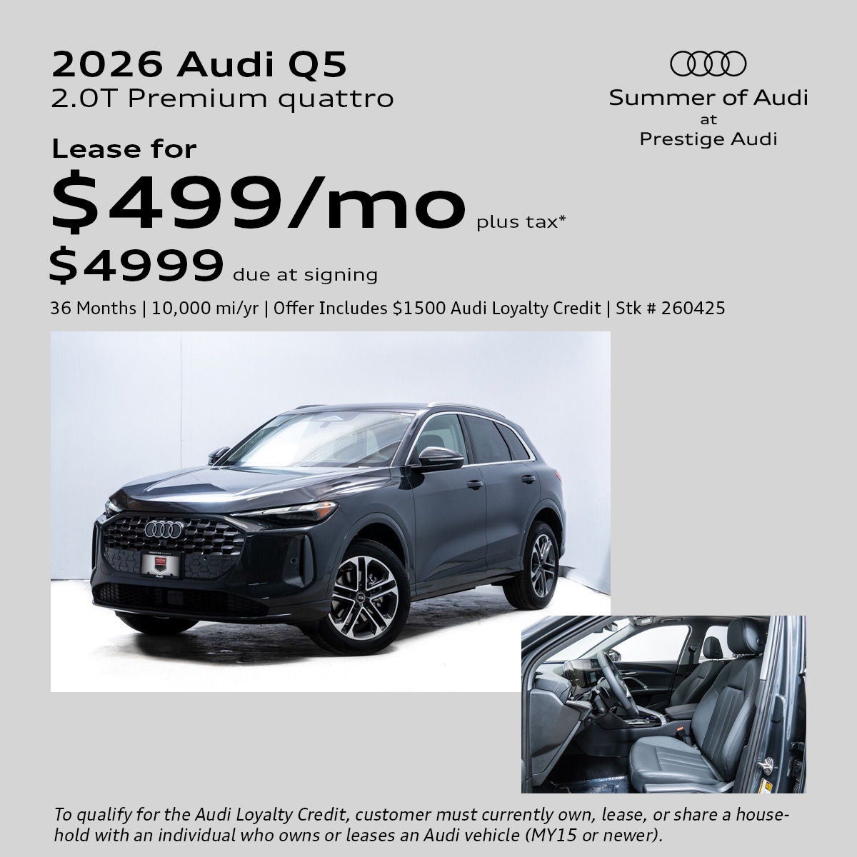 2026 Audi Q5 Lease Offer