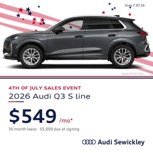 2026 Audi Q3 S line lease special