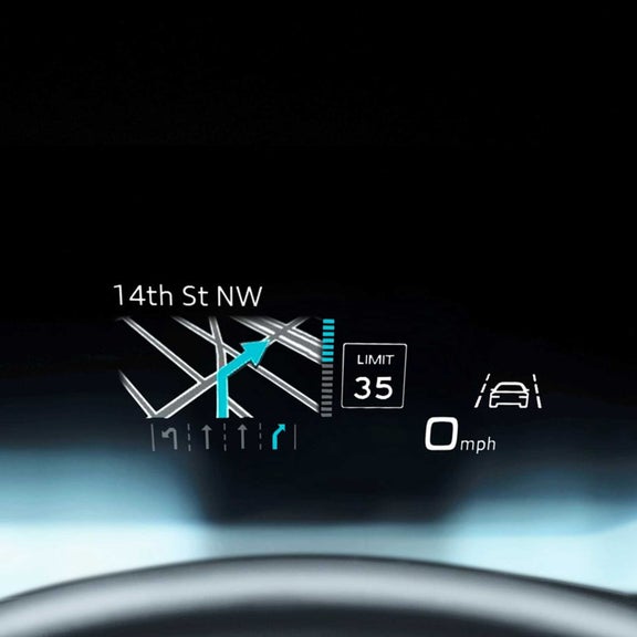 Head-up display demonstration.