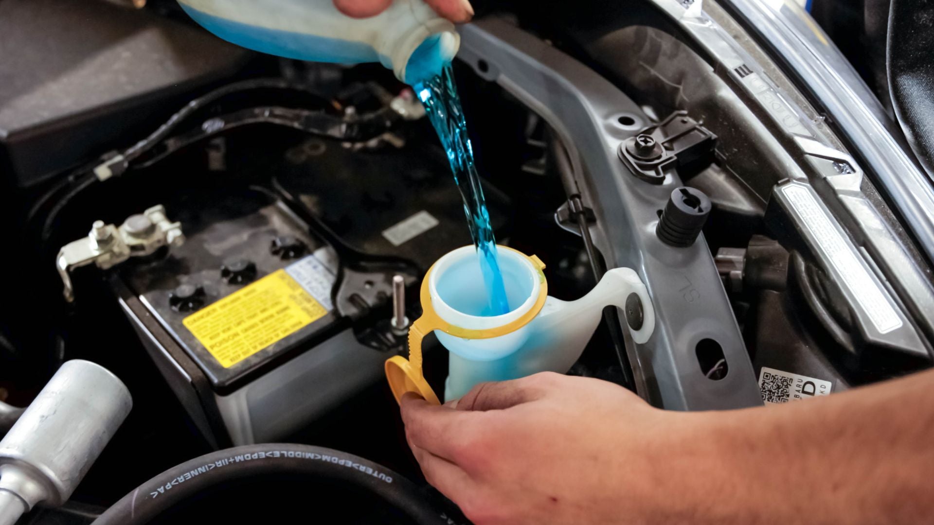 Vehicle fluid change.