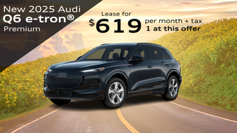 New 2025 Audi Q6 e-tron driving 