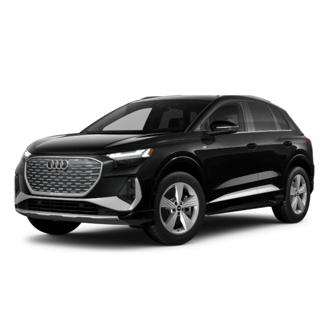 2025 Audi Q4 e-tron Prestige Mythos Black Metallic Jellybean