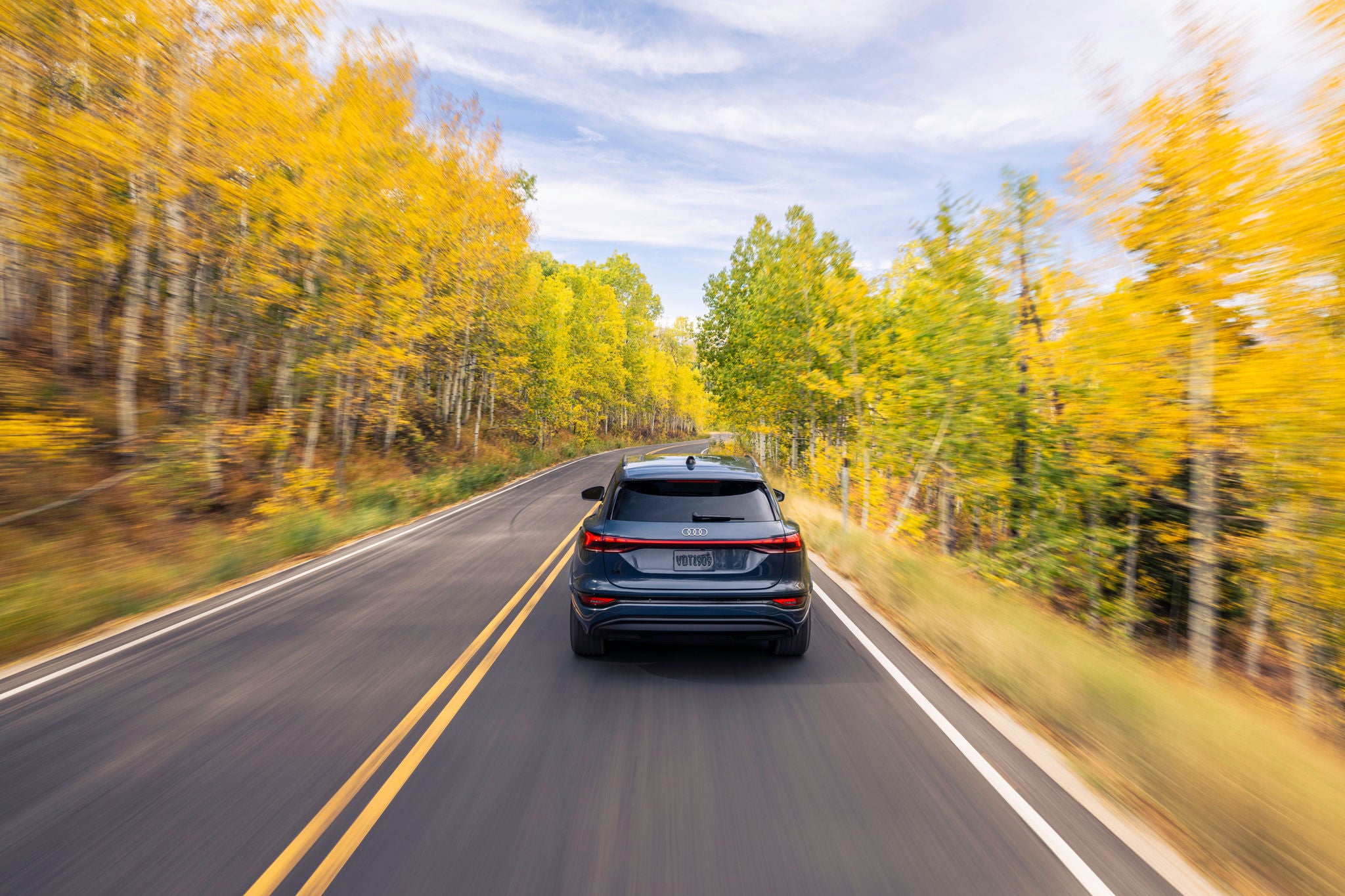 Rear view of Q6 e-tron