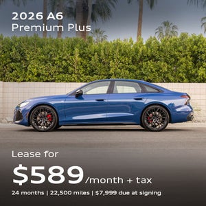 Side angled profile of 2026 Audi A6