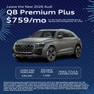 Lease the New 2026 Audi Q8 Premium Plus $759/mo