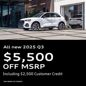 Side view of an Audi Q3