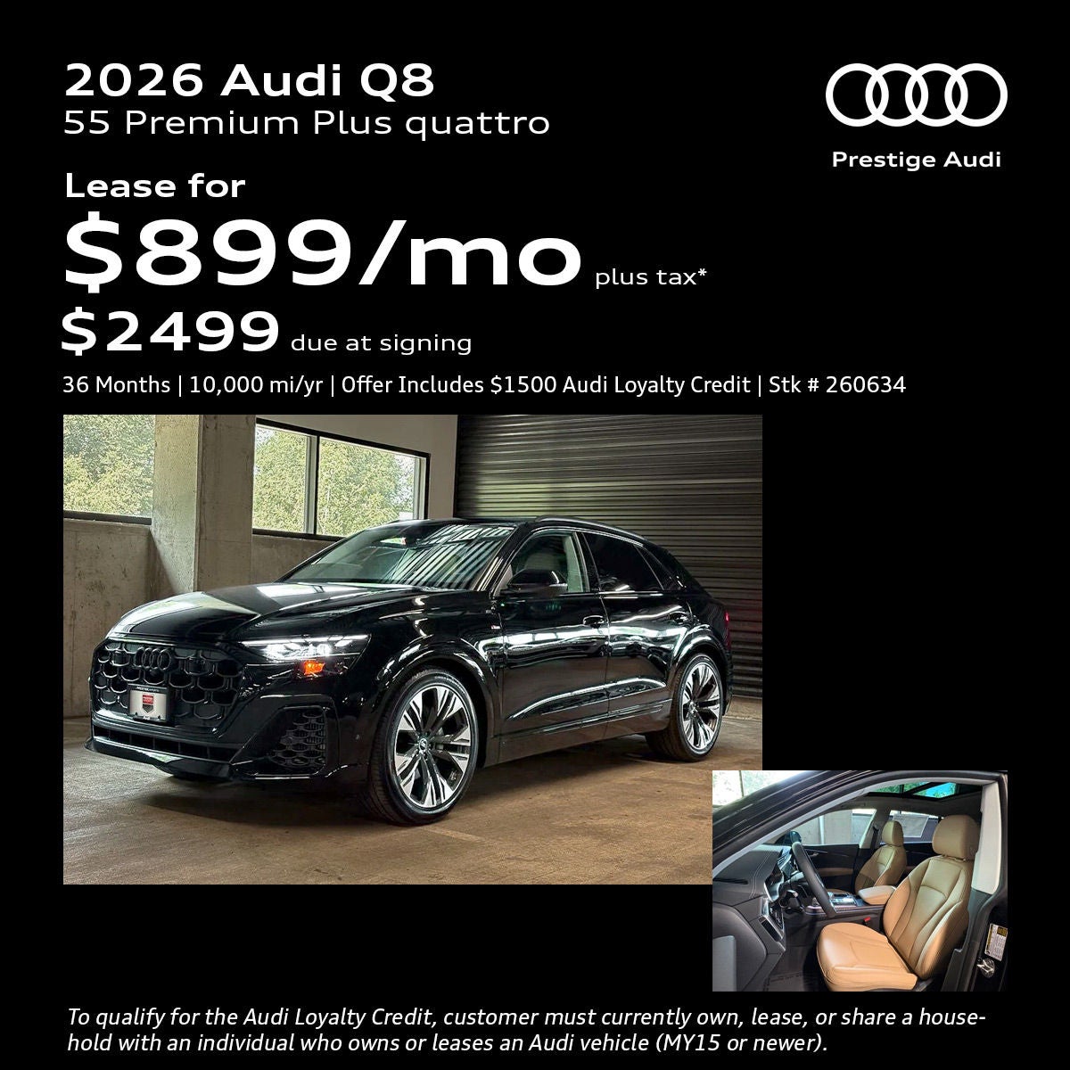 2026 Audi Q8 Lease Offer