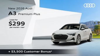 front facing 2026 Audi A3 parked