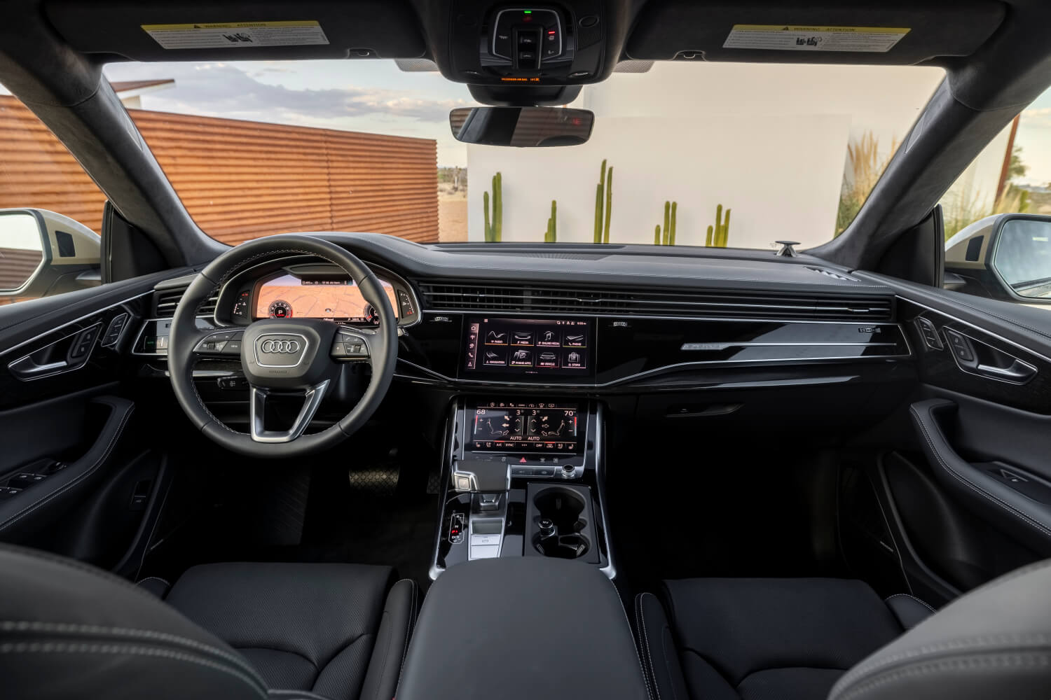 2026 Audi Q7 interior view of front cabin