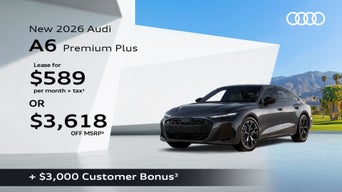front facing 2026 Audi A6 parked
