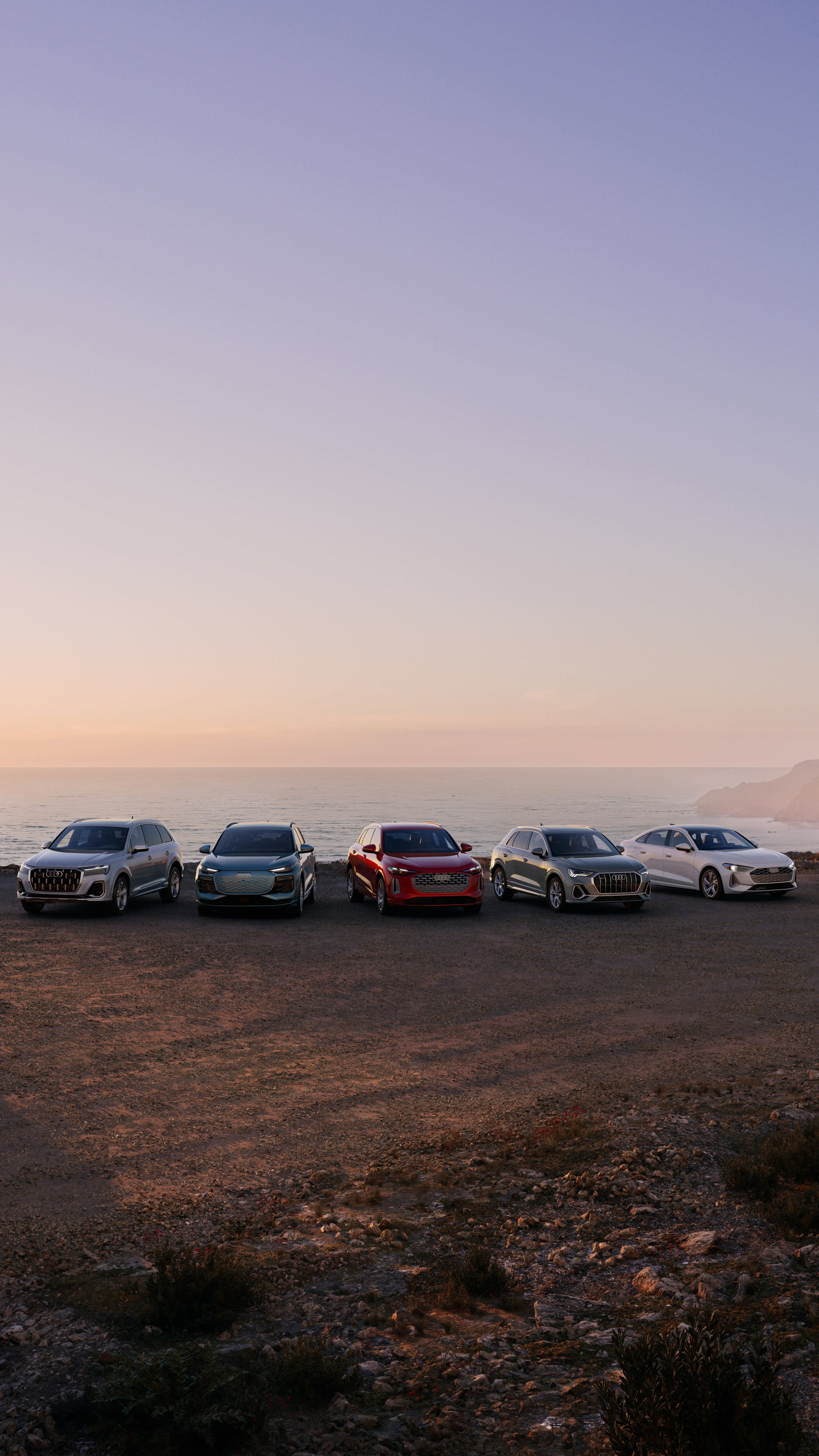 Audi Summer of Audi pack shot by the ocean