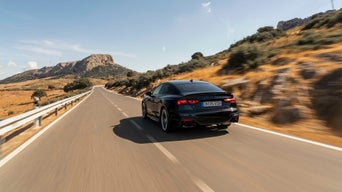 RS 5 sportback driving on the road 