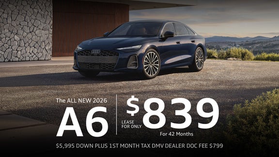 A6 Parked in a driveway