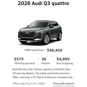 Side view of an Audi vehicle 