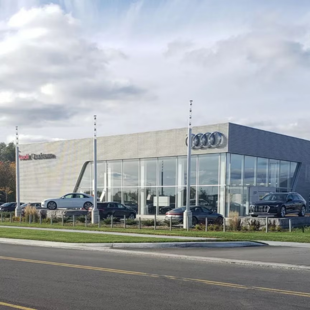 Outside shot building of audi durham