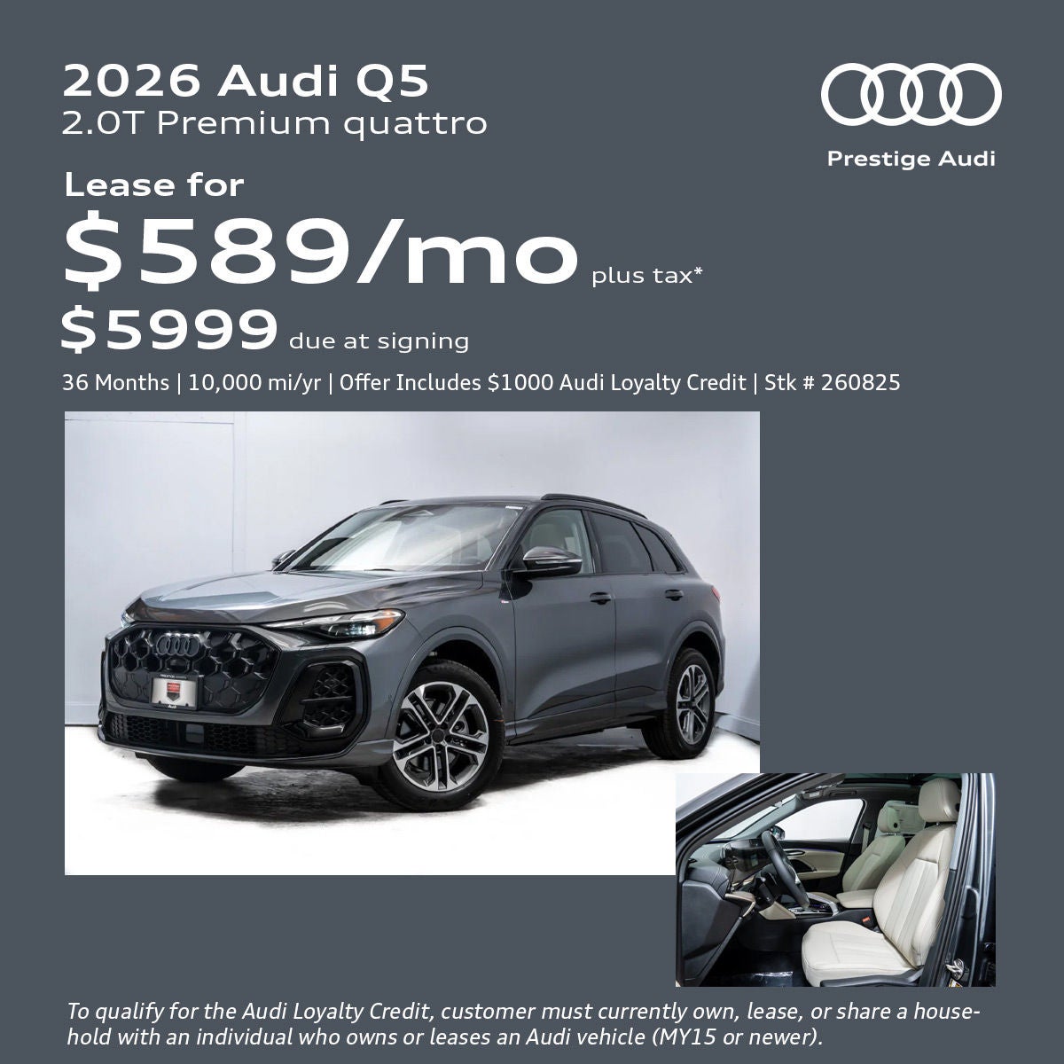 2026 Audi Q5 Lease Offer
