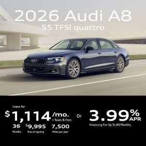 2026 Audi A8 55 TFSI quattro Lease For $1,114/mo