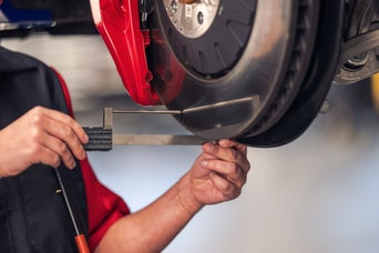 Audi brakes are being measured