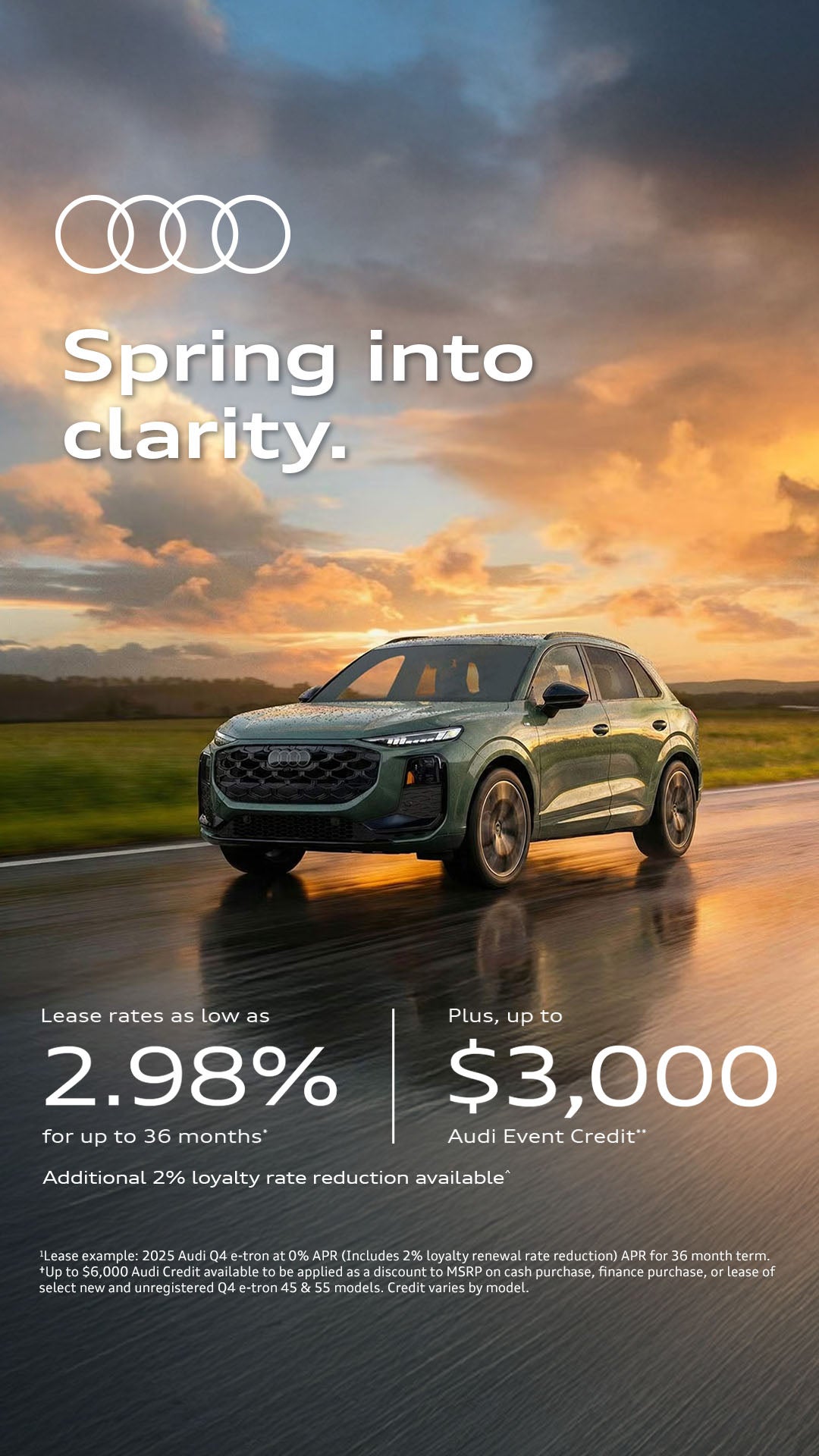 Audi Monthly Promotion Banner