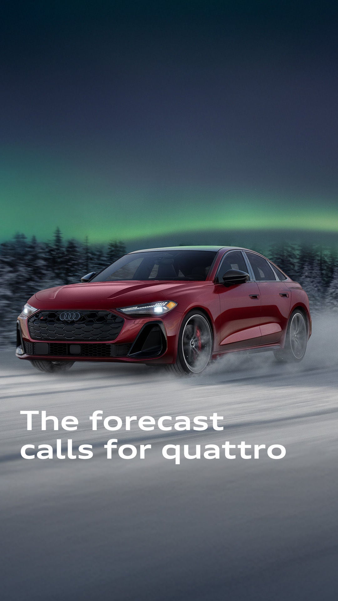 Audi 2025 Audi Q6 e-tron left profile driving.