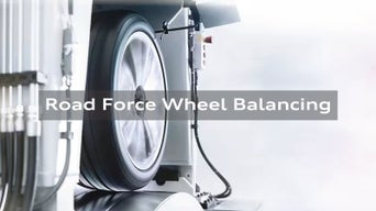 Wheel on Audi balancing machine