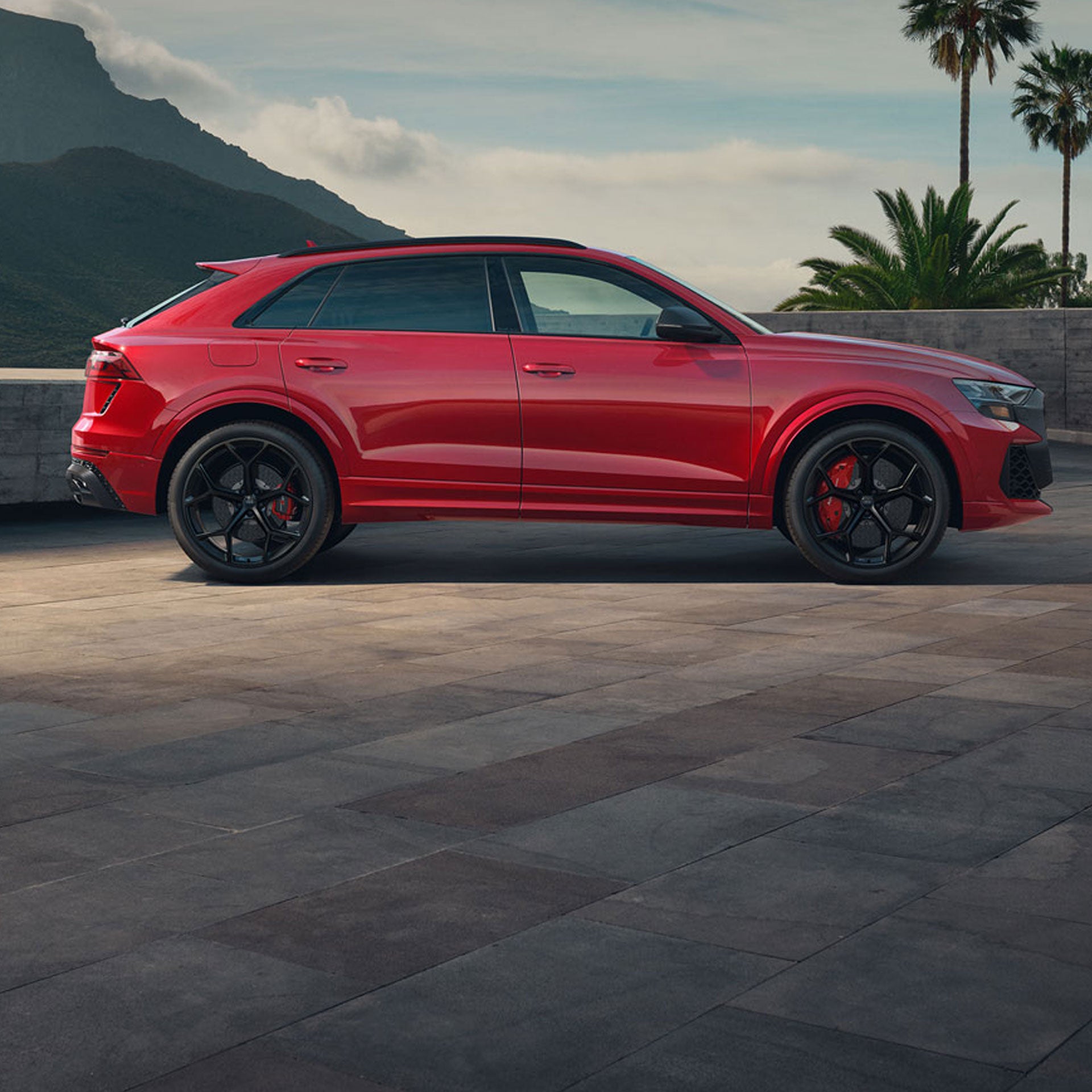 Side profile of the Audi RS Q8 Performance.